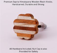 Sapria Himalayana Wooden Resin Dresser Knobs