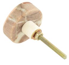 Taupe Marble Wooden Dresser Knobs