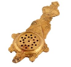 Handmade Antique Brass Tortoise Incense BurnerÂ With Tail Holder