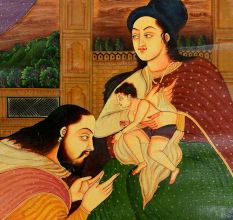 Handmade Multicolored Canvas Painting