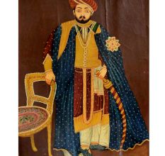 Handmade Multi-coloured Painting Of A Hindu Maharaja