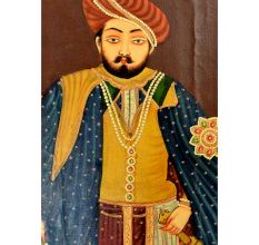 Handmade Multi-coloured Painting Of A Hindu Maharaja