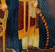 Handmade Multi-coloured Painting Of A Hindu Maharaja