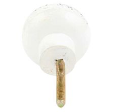 Black Floral Hand Painted Kashmiri Indian Cabinet Knobs