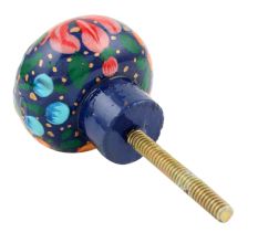Hand Painted Kashmiri Indian Cabinet Knobs