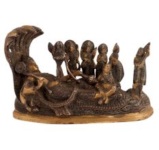 Holy God Vishnu Statue With Sheshnag For Divine Blessings