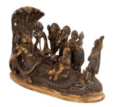 Holy God Vishnu Statue With Sheshnag For Divine Blessings