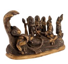 Holy God Vishnu Statue With Sheshnag For Divine Blessings