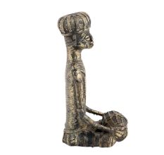 Man Drummer Statue In Antique Brass