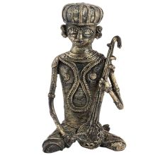 Tribal Male Musician Statue For Home Or Office Decor
