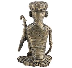 Tribal Male Musician Statue For Home Or Office Decor