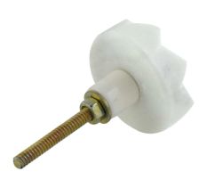 White Flower Shape Marble Cabinet knob