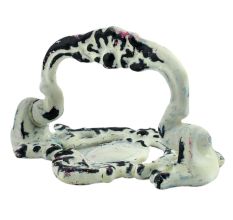 Cream Crown Distressed Iron Pull Cabinet Handles