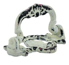 Cream Crown Distressed Iron Pull Cabinet Handles