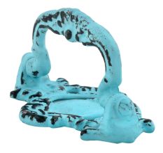 Turquoise Crown Distressed Iron Pull Cabinet Handles