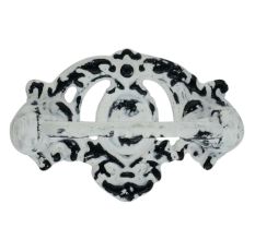White Crown Distressed Iron Pull Cabinet Handles