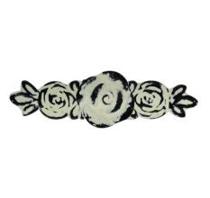 Cream Rose Distressed Iron Pull Cabinet Handles