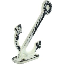 Cream Anchor Distressed Iron Hooks
