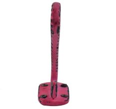 Queen Pink Anchor Distressed Iron Hooks