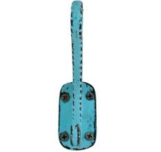 Turquoise Anchor Distressed Iron Hooks