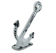 White Anchor Distressed Iron Hooks