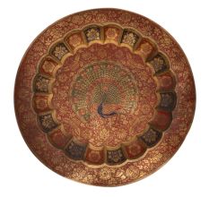 Peacock Embellished Decorative Tray For Home Decor Projects