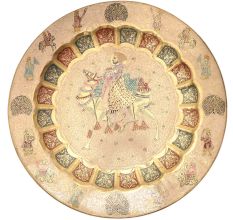 Camel Rider Embellished Decorative Tray For Gifting