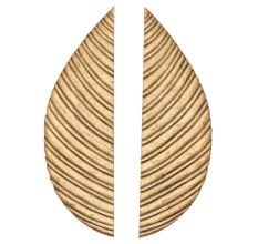 Embellished Decorative Leaf Door Handle