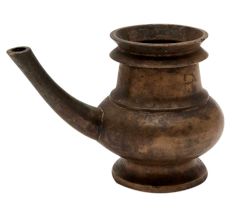 Rich Bronze Patina Coated Pooja Pot For Home
