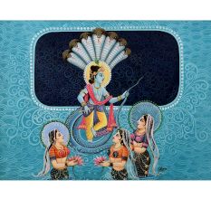 Lord Krishna Playing With His Gopis In The Water