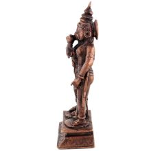 Statue Of Lord Krishna Playing Flute Alongside Goddess Radha