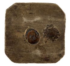 Handmade Golden Brass Paper Weight Square Shaped For Decoration