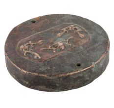 Handmade Black Brass Desk Paperweight And Incense Stick Holder