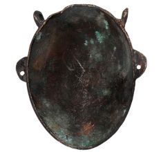 Handmade Brown Brass Ethnic Tribal Face Mask Wall Hanging