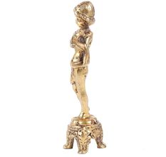 Handmade Brass Angel Cherub Figurine Playing Violin