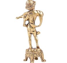 Handmade Brass Angel Cherub Figurine Playing Violin