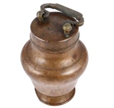 Handmade Brown Brass Milk Pot Or Gangajal Pot