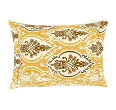 Yellow Spaces 104 TC Cotton Double Bed Sheet with 2 Pillow Covers