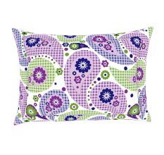 Spaces 104 TC Purple Cotton Double Bed Sheet with 2 Pillow Covers