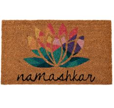 Brown Premium Coir Mat Lotus