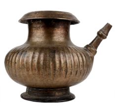 Handmade Discolored Black Brass Pot Abhishek Patra
