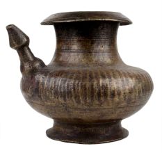 Handmade Oxidized Brass Karwa Lota Or Pot
