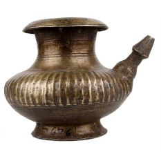 Handmade Brown Brass Water Pot For Storing And Serving Water
