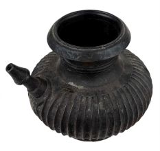 Handmade Black Brass Holy Water Pot