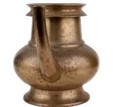 Handmade Brown Patina Brass Kindi Holy Water Pot