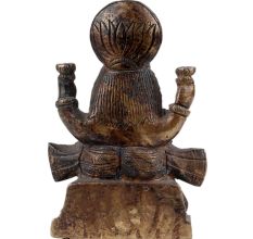 Handmade Black Brass Goddess Laxmi Statue