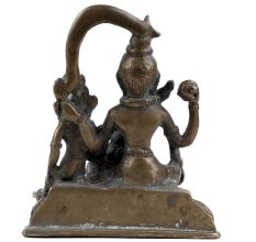 Handmade Blackened Brass Lord Shiv Pariwar Statue