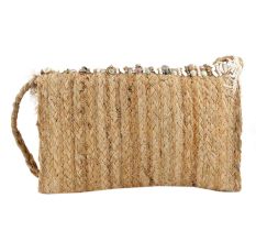 Natural Handmade FoldOver Bohemian Jute Clutch Bag