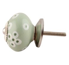 Sage Green Bubble Knob