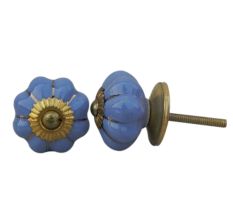 Slate Blue Medium Knob